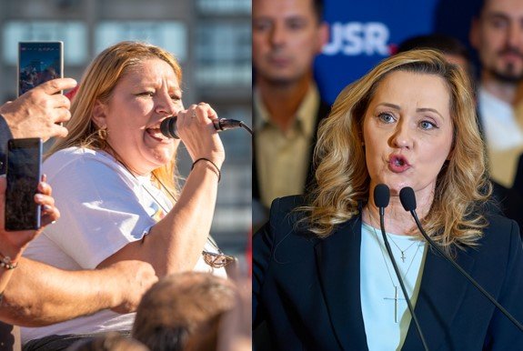 Elena Lasconi, președinta USR, și Diana Șoșoacă își anunță joi candidaturile pentru alegerile prezidențiale.