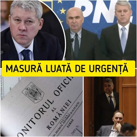 Măsură adoptată cu urgență maximă! A fost deja publicată în Monitorul Oficial!