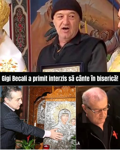 Gigi Becali a fost interzis să cânte în biserică din cauza enoriașilor. Afaceristul își propune să schimbe numele echipei, în urma procesului pierdut cu Steaua.