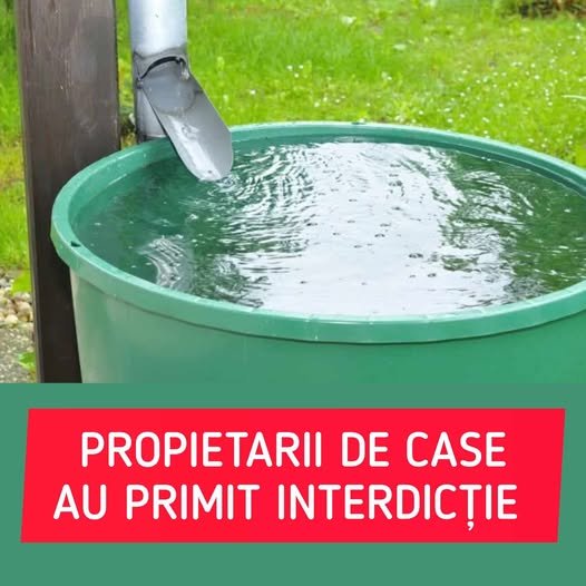 Proprietarii de case au primit interdicție. NU se mai poate folosi apa în curte până în septembrie