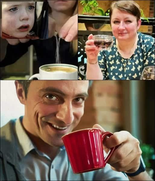 „Tăticule, nu bea din această ceașcă, mama vitregă a pus ceva alb în ea