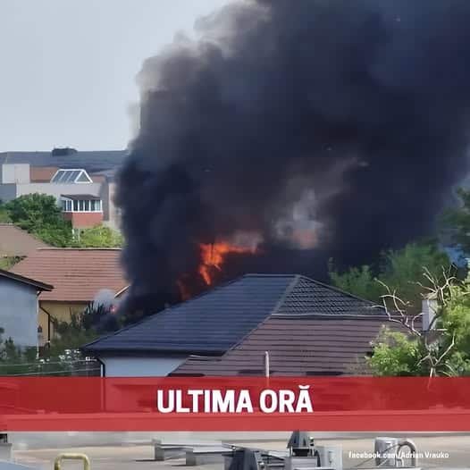 Dezastrul care zguduie Bucureștiul. Explozie urmată de un incendiu devastator