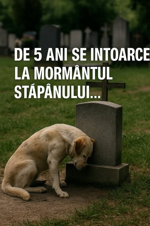 ? De 5 ani se întoarce la mormântul stăpânului… Imaginile care au rupt inimile milioanelor de oameni!