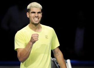 Carlos Alcaraz a câștigat împotriva lui Alex de Minaur în primul meci de la ATP Finals, Torino