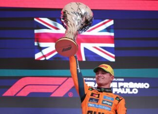 Lando Norris (McLaren) învinge la Marele Premiu al Braziliei, fiind urmat de Andrea Kimi Antonelli (Mercedes) și Max Verstappen (Red Bull)