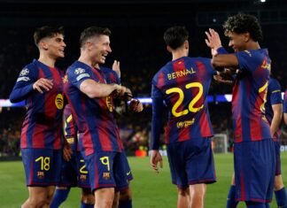 Barcelona a învins Newcastle cu 7-2 și s-a calificat în sferturile Ligii Campionilor. Lewandowski și Yamal au stabilit două recorduri remarcabile.