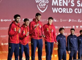 Medalie de argint pentru echipa masculină de sabie a României la Budapesta