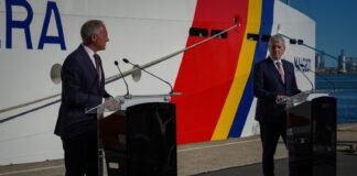 Gerhard Karner, Ministrul de Interne al Austriei, în vizită la Portul Constanța pentru discuții privind securitatea Europeană și relațiile bilaterale cu Cătălin Predoiu