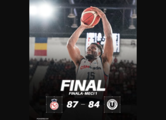 CSM CSU Raiffeisen Oradea a câștigat în fața U-BT Cluj-Napoca în prima partidă a finalei Ligii Naționale de baschet masculin.
