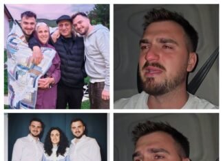 Frații Graur, îngenunchiați de emoție: unul dintre ei a oprit mașina și s-a lăsat pradă lacrimilor.