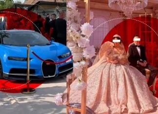 Cine sunt mirii din Timișoara care au fost surprinși cu un Bugatti Chiron ca dar de nuntă. O petrecere plină de lux și opulență.